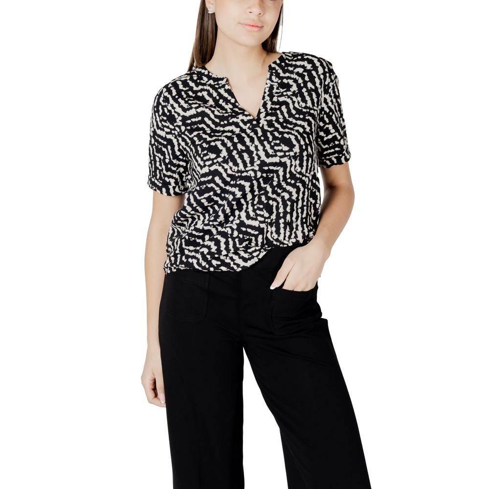 Street One Black Viscose Shirt - Hilstor