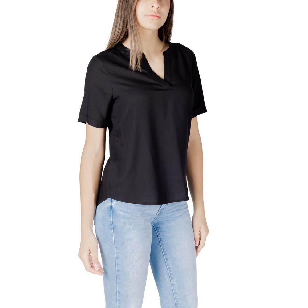 Street One Black Viscose Shirt - Hilstor