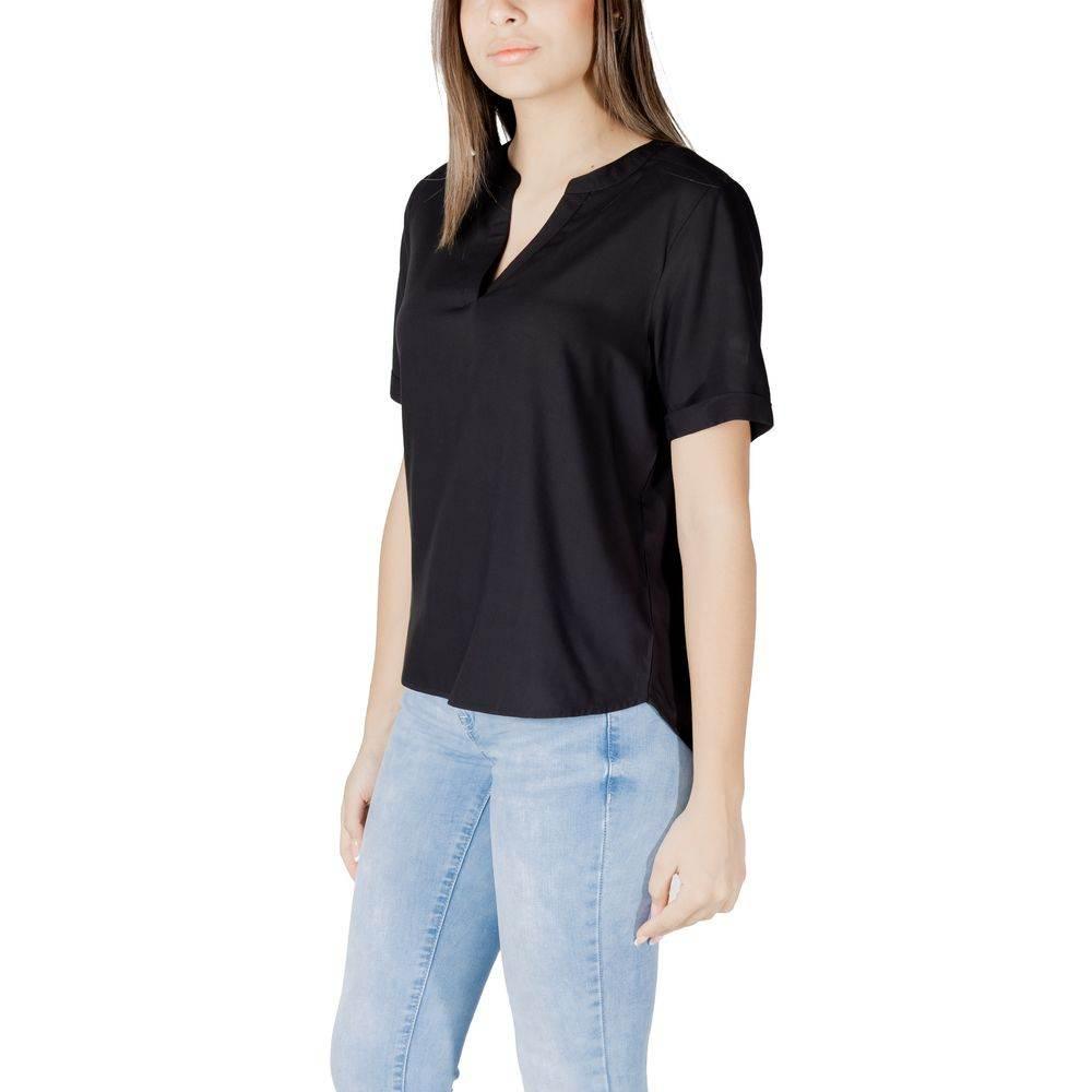 Street One Black Viscose Shirt - Hilstor