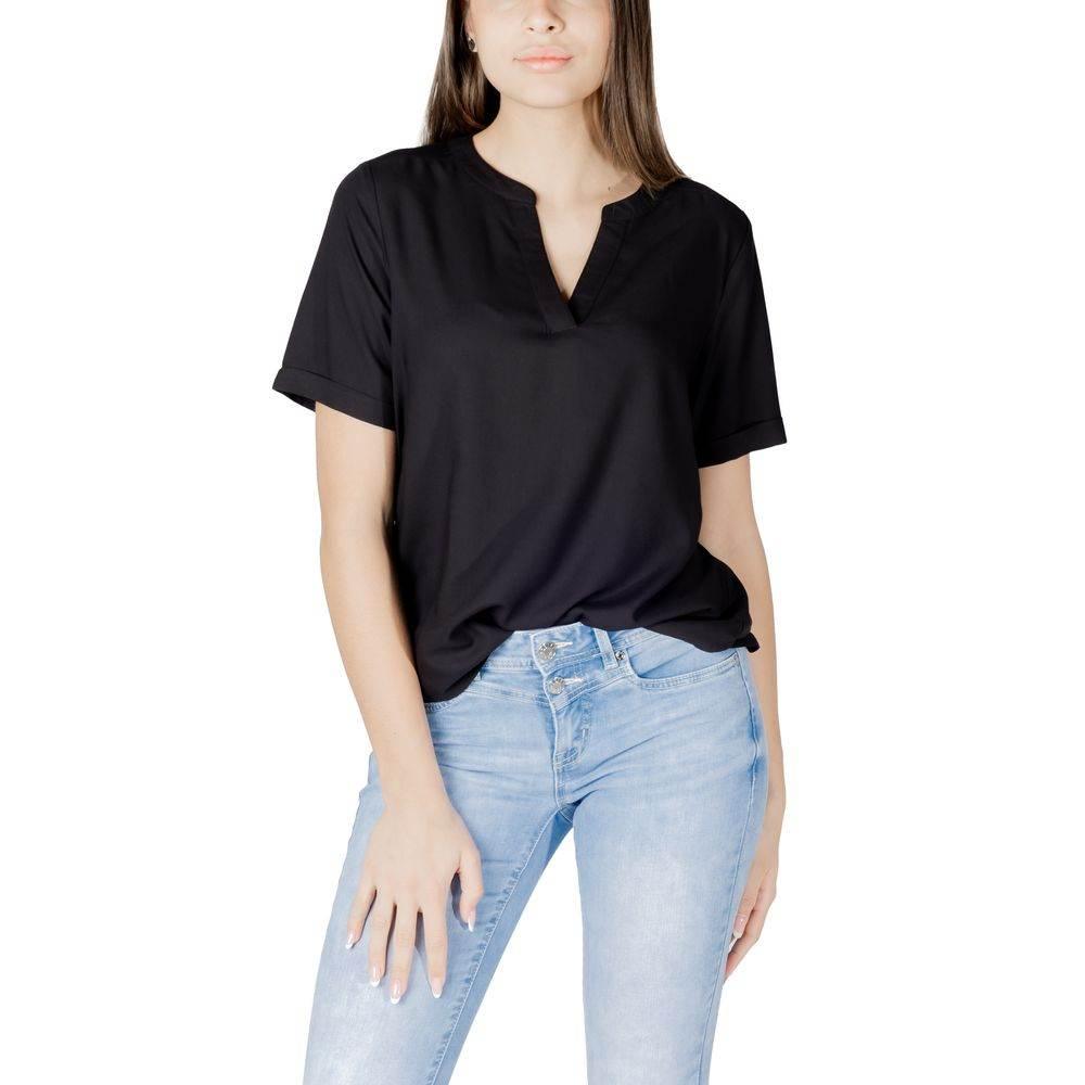Street One Black Viscose Shirt - Hilstor