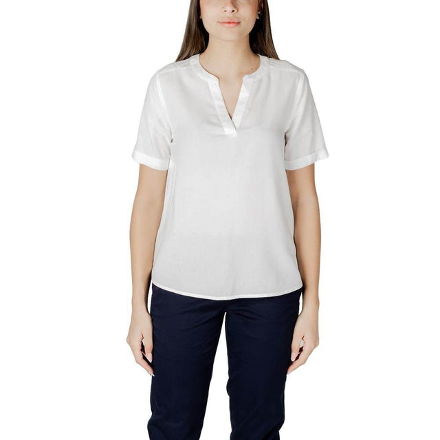 Street One White Viscose Shirt - Hilstor
