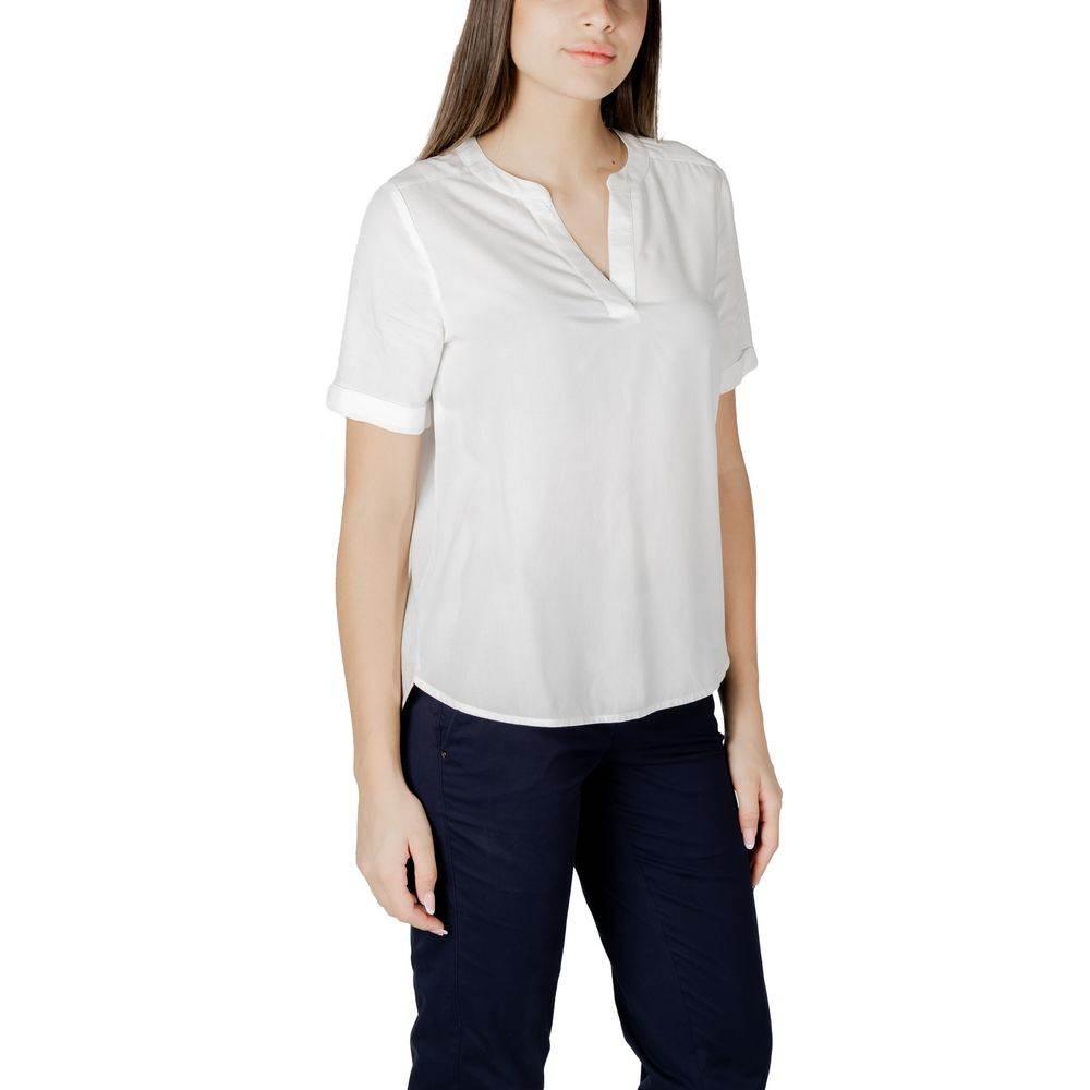Street One White Viscose Shirt - Hilstor