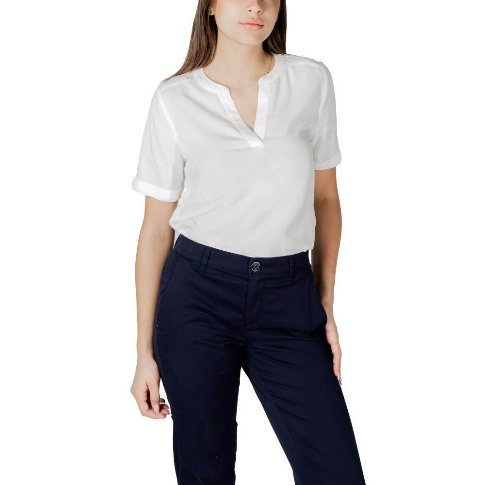 Street One White Viscose Shirt - Hilstor