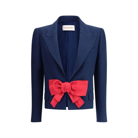 Valentino Single-breasted Blazer with bow - Hilstor