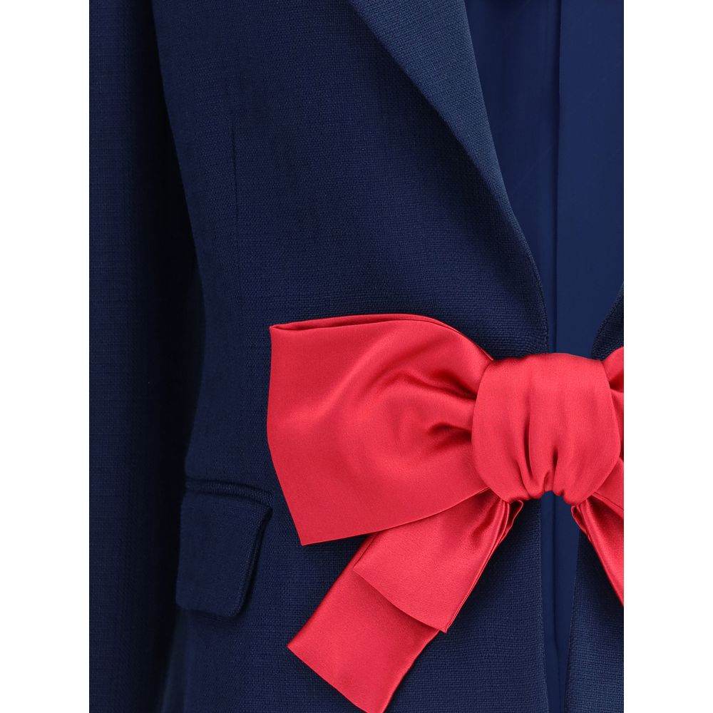Valentino Single-breasted Blazer with bow - Hilstor