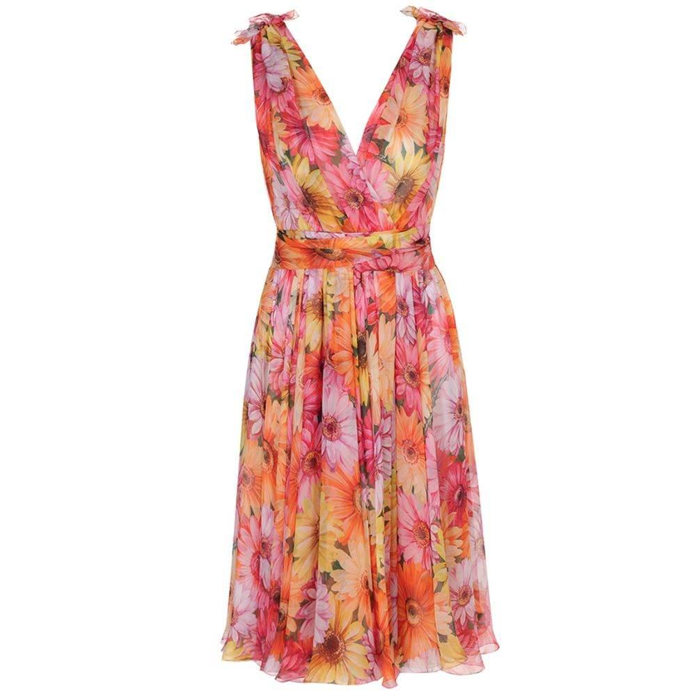 Dolce & Gabbana Multicolor Silk Dress - Hilstor