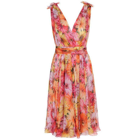 Dolce & Gabbana Multicolor Silk Dress - Hilstor