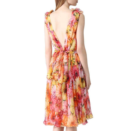Dolce & Gabbana Multicolor Silk Dress - Hilstor