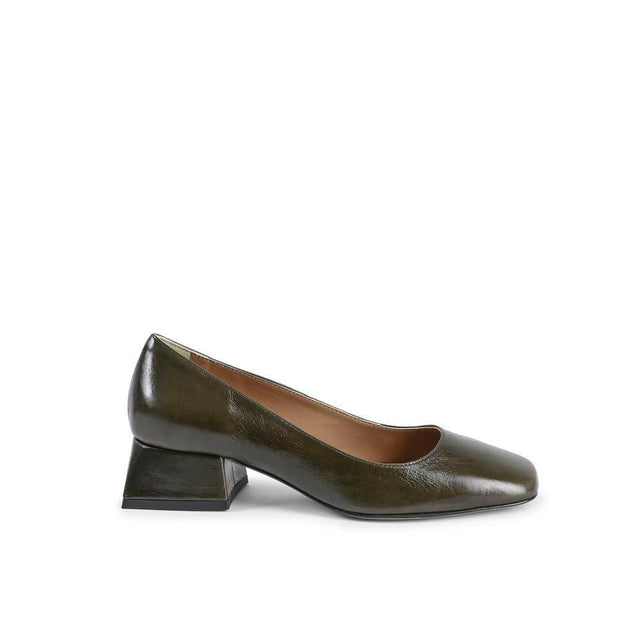 19V69 Italia Green Leather Pump - Hilstor