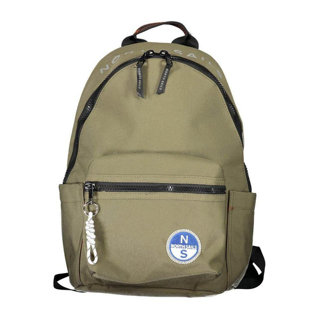 North Sails Green Polyester Men Backpack - Hilstor