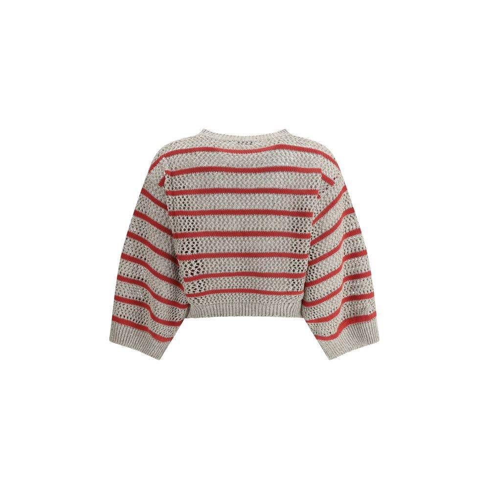 Brunello Cucinelli Sweater in perforated knit - Hilstor