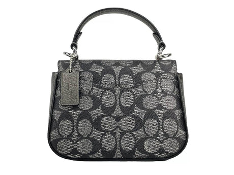 COACH Lysa Top Handle Bag Crossbody Gun Metal - Hilstor