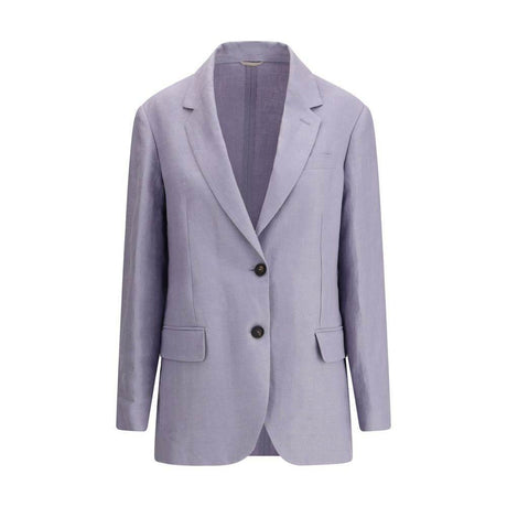 Brunello Cucinelli Hemp Blazer Jacket - Hilstor