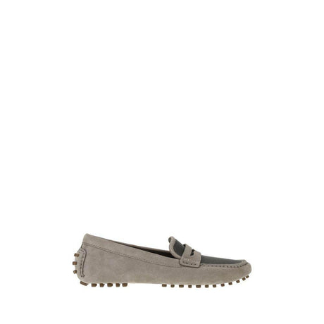 Brunello Cucinelli Suede Leather Loafers - Hilstor