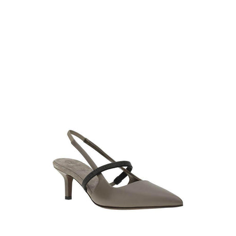 Brunello Cucinelli læderpumper