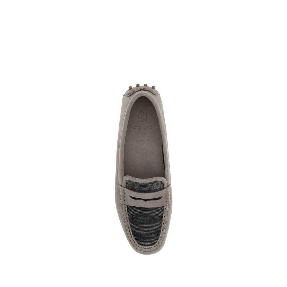 Brunello Cucinelli Suede Leather Loafers - Hilstor