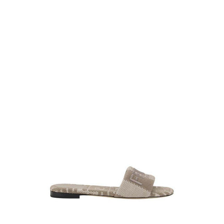 Fendi FF embroidery Sandals - Hilstor