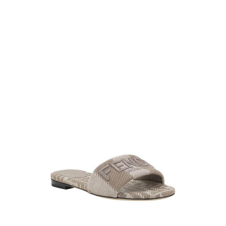Fendi FF embroidery Sandals - Hilstor
