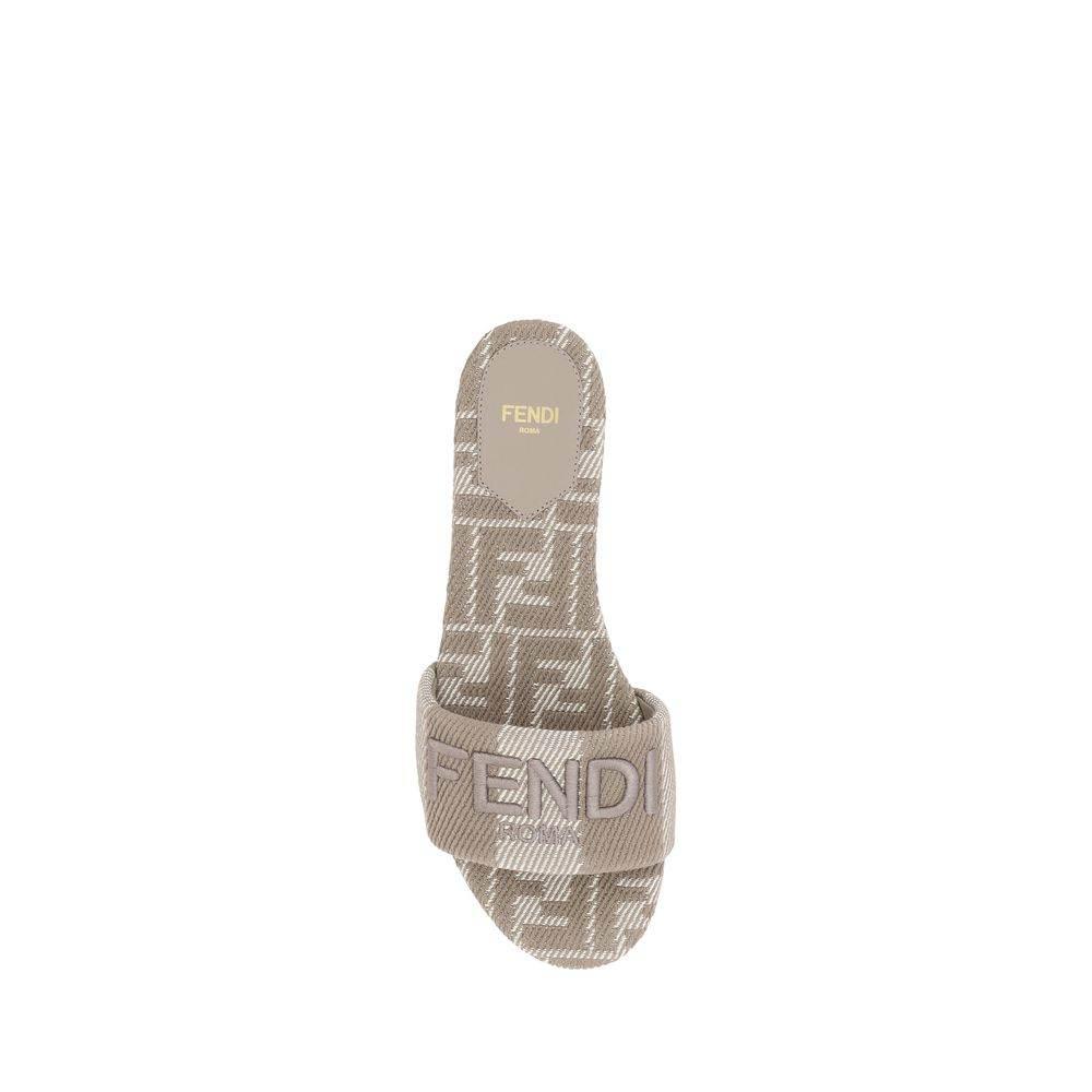 Fendi FF embroidery Sandals - Hilstor