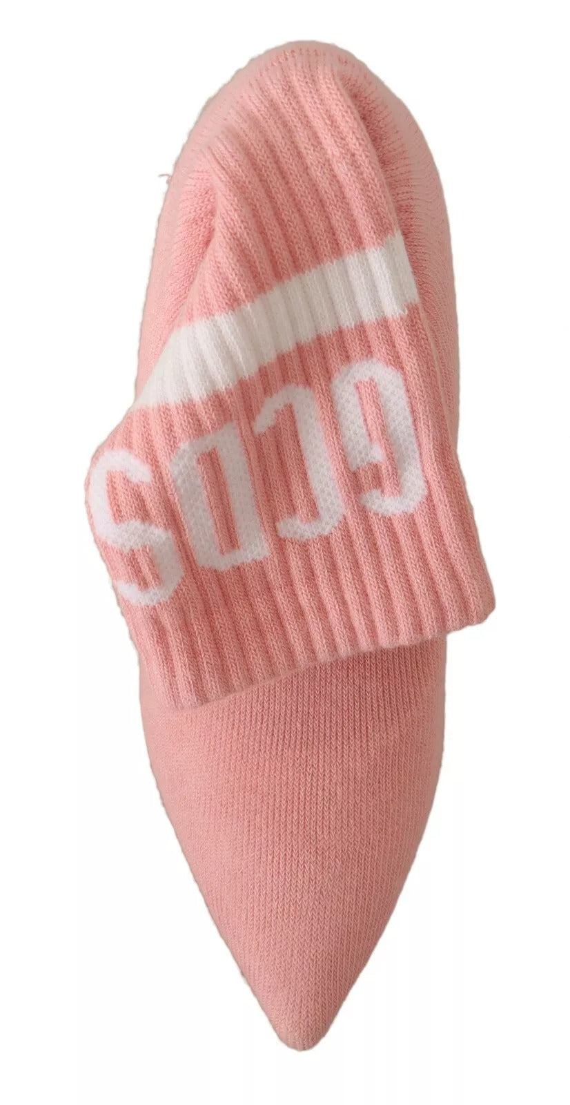 GCDS Pink ruskindslogo sokker blokhæl ankelstøvler Sko