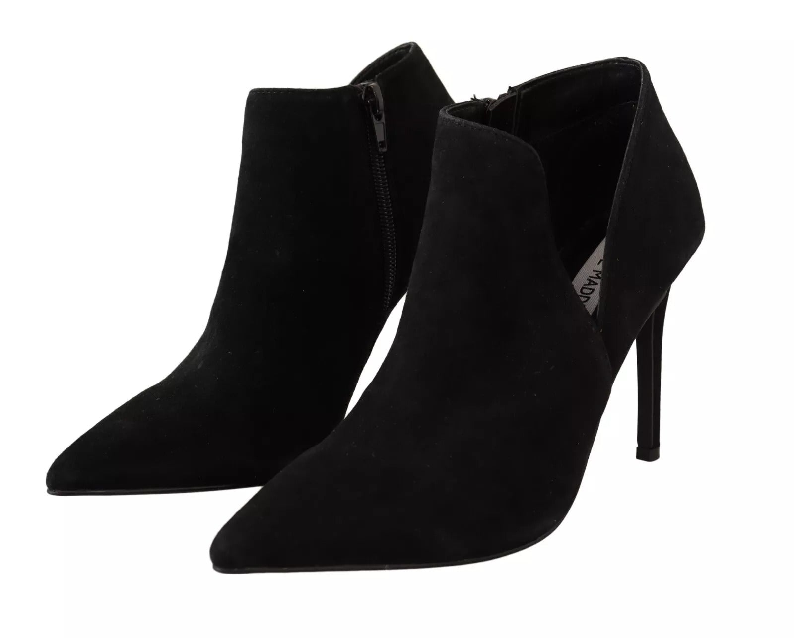 Steve Madden sort ruskind læder stilethæle støvler sko