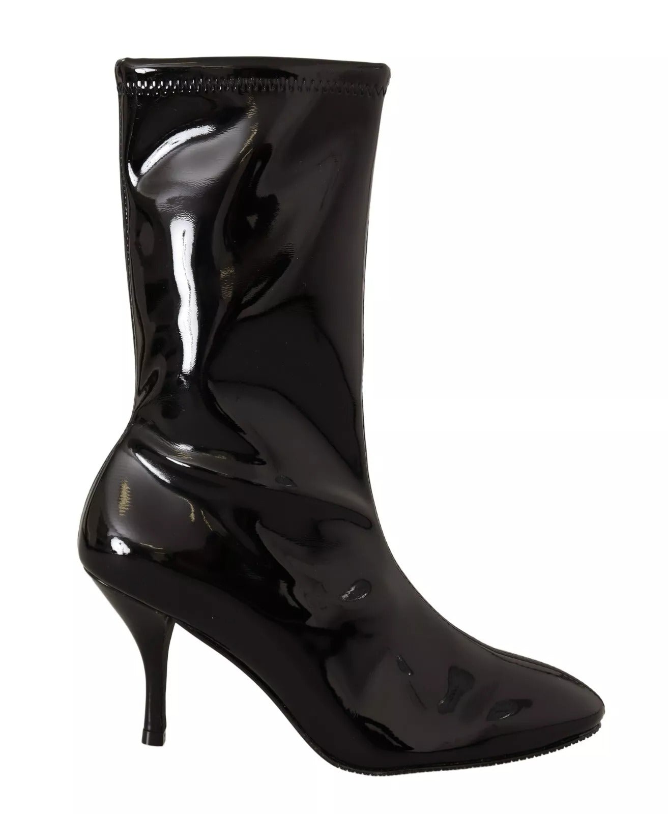 Stuart Weitzman Sort Laklæder Højhælede Støvler Sko