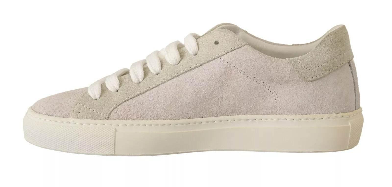 HIDE & JACK Off White Low Top Lace Up Sneakers Shoes - Hilstor