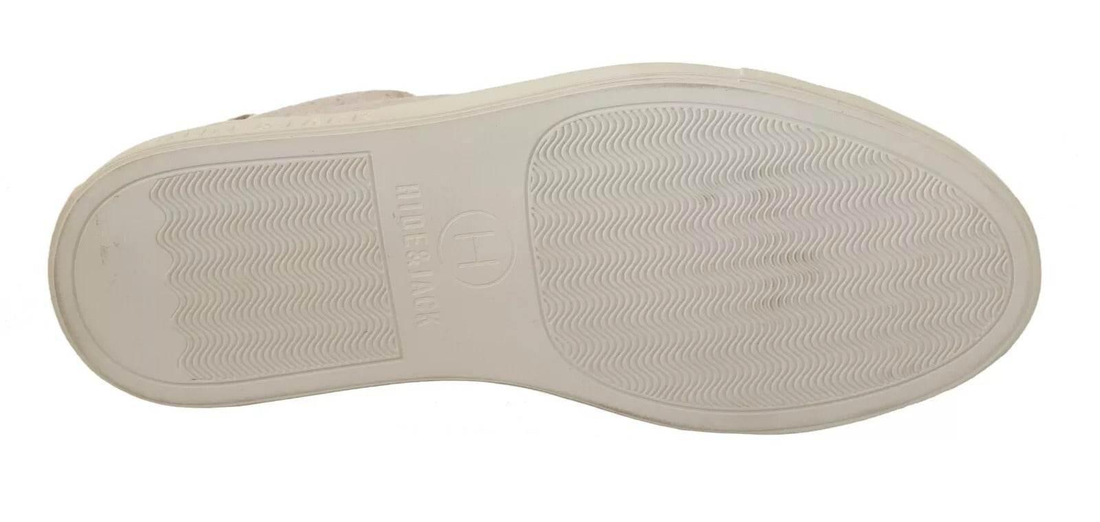 HIDE & JACK Off White Low Top Lace Up Sneakers Shoes - Hilstor