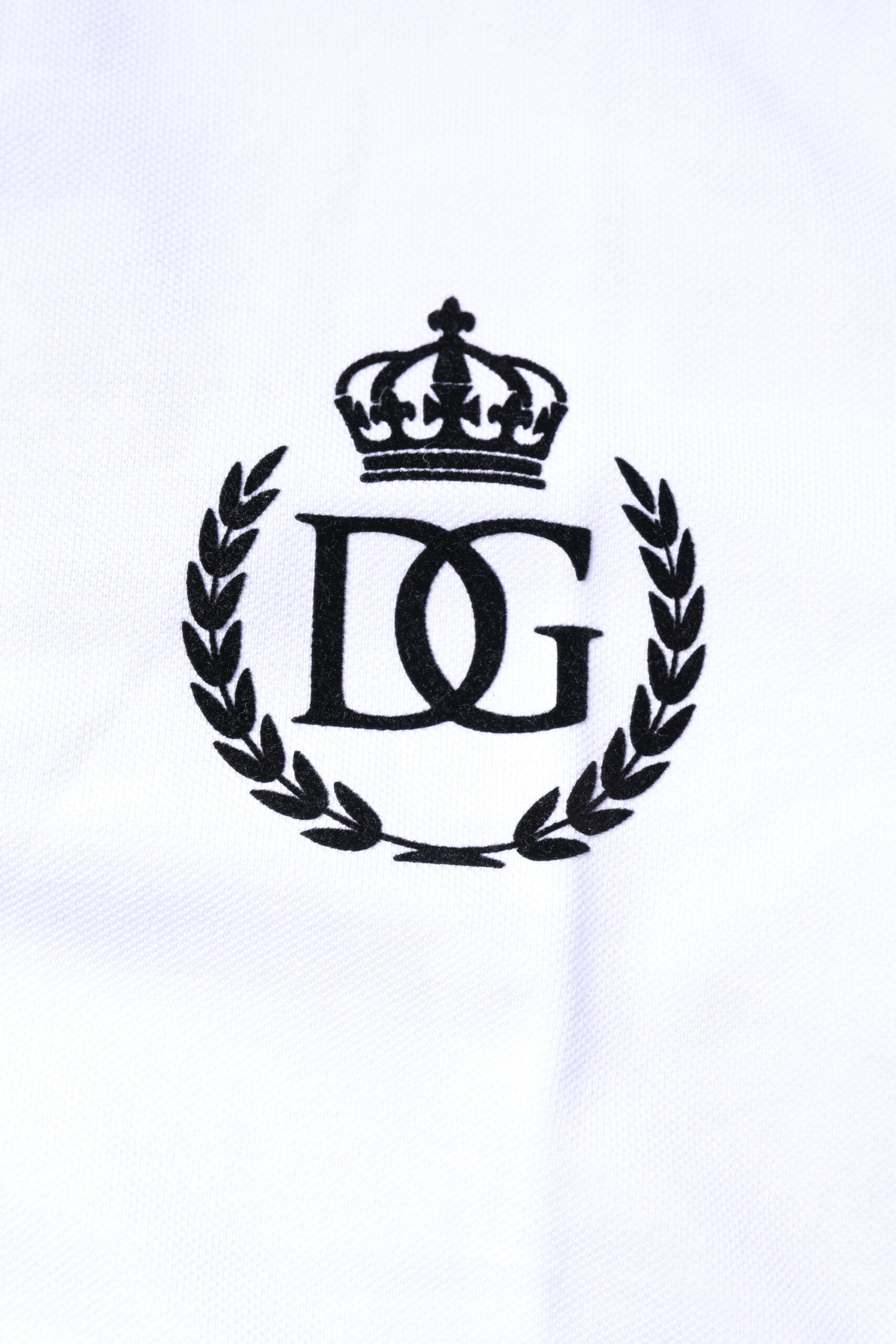 Dolce &amp; Gabbana Hvid bomuld Crown Collared Polo T-shirt til mænd