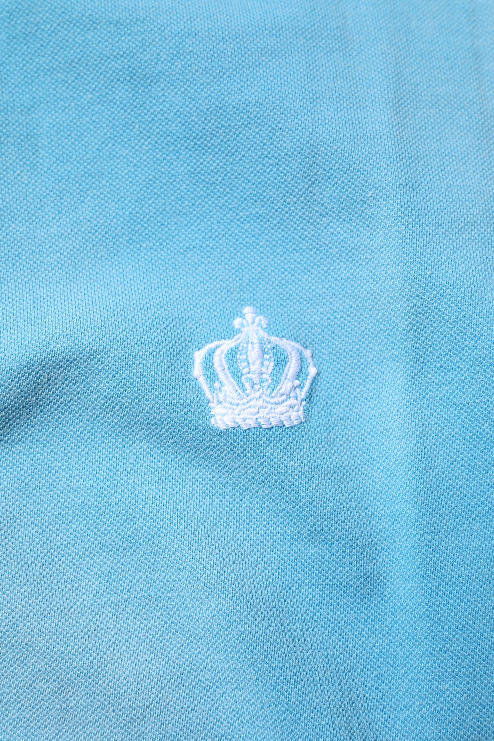 Dolce &amp; Gabbana blå bomuld Crown Collared Polo T-shirt til mænd