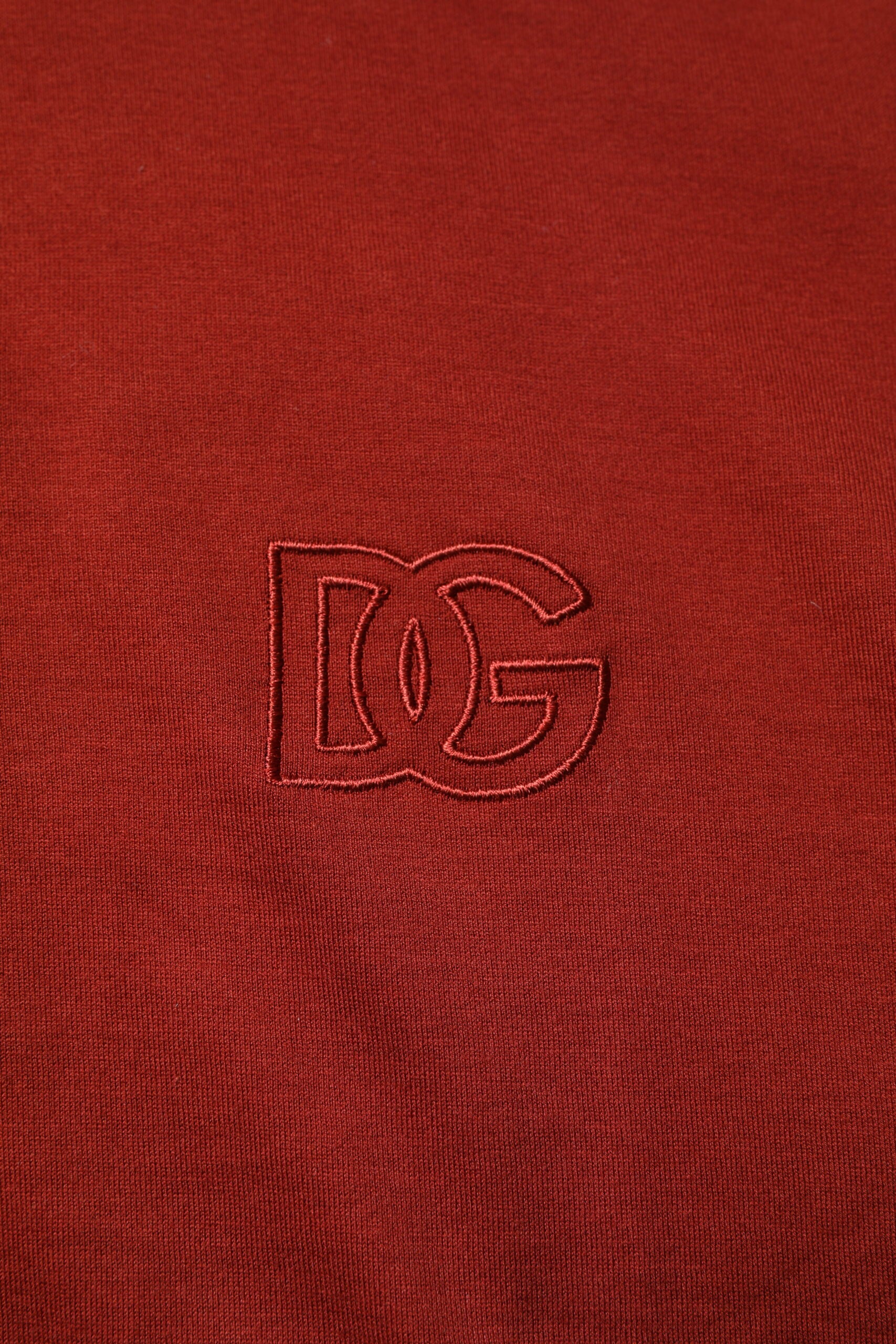 Dolce &amp; Gabbana rød bomuld DG Logo Collared Polo T-shirt til mænd