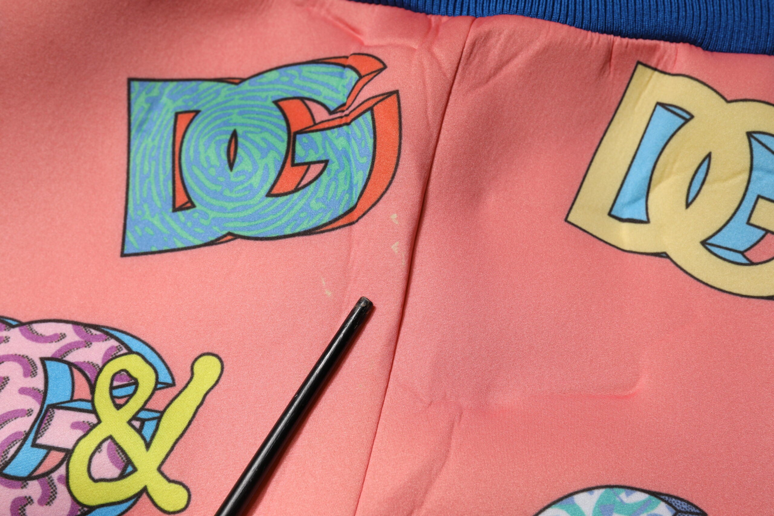Dolce &amp; Gabbana Pink Logo Monogram Jogger Sweatpants Bukser