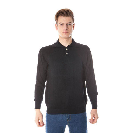 Yuko Black Silk Sweater - Hilstor