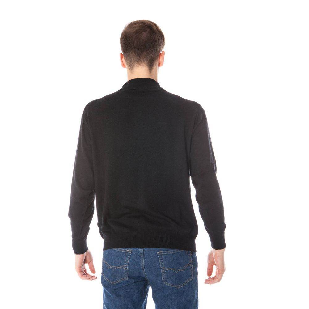 Yuko Black Silk Sweater - Hilstor
