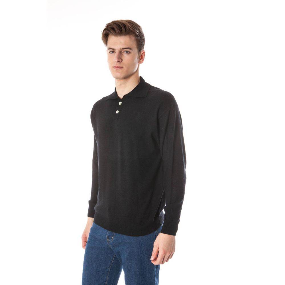 Yuko Black Silk Sweater - Hilstor