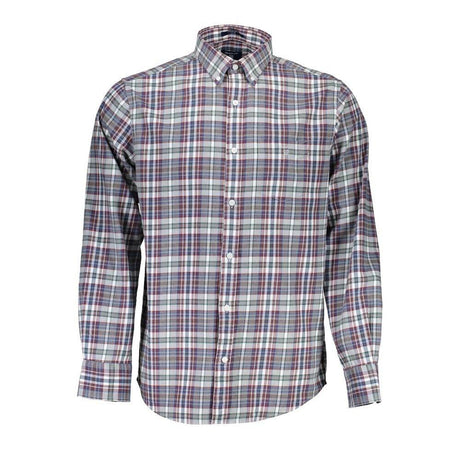 Gant Blue Cotton Men Shirt - Hilstor