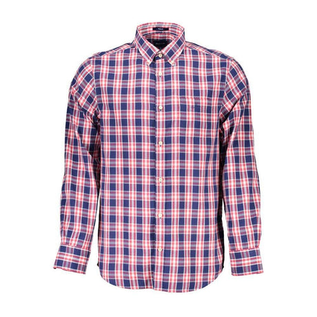 Gant Blue Cotton Men Shirt - Hilstor