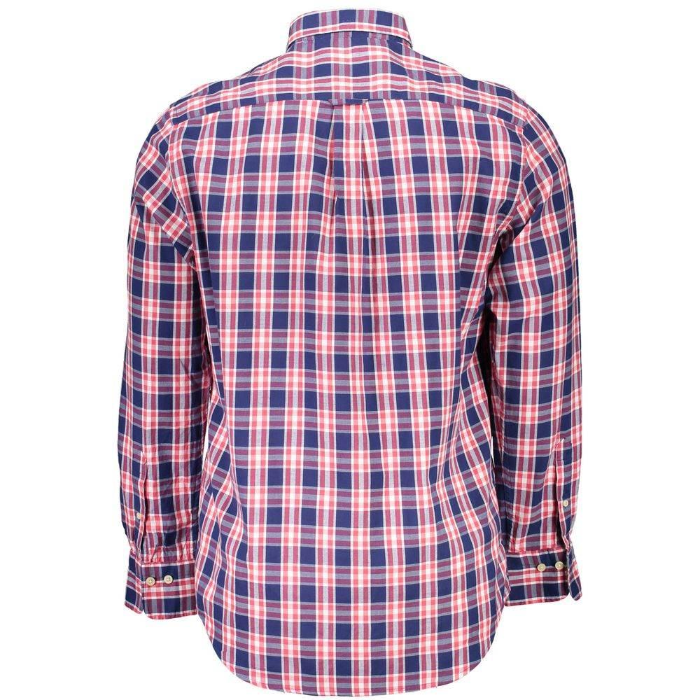 Gant Blue Cotton Men Shirt - Hilstor