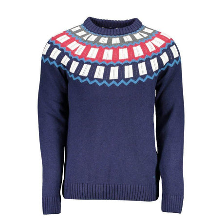 Gant Blue Wool Men Sweater - Hilstor