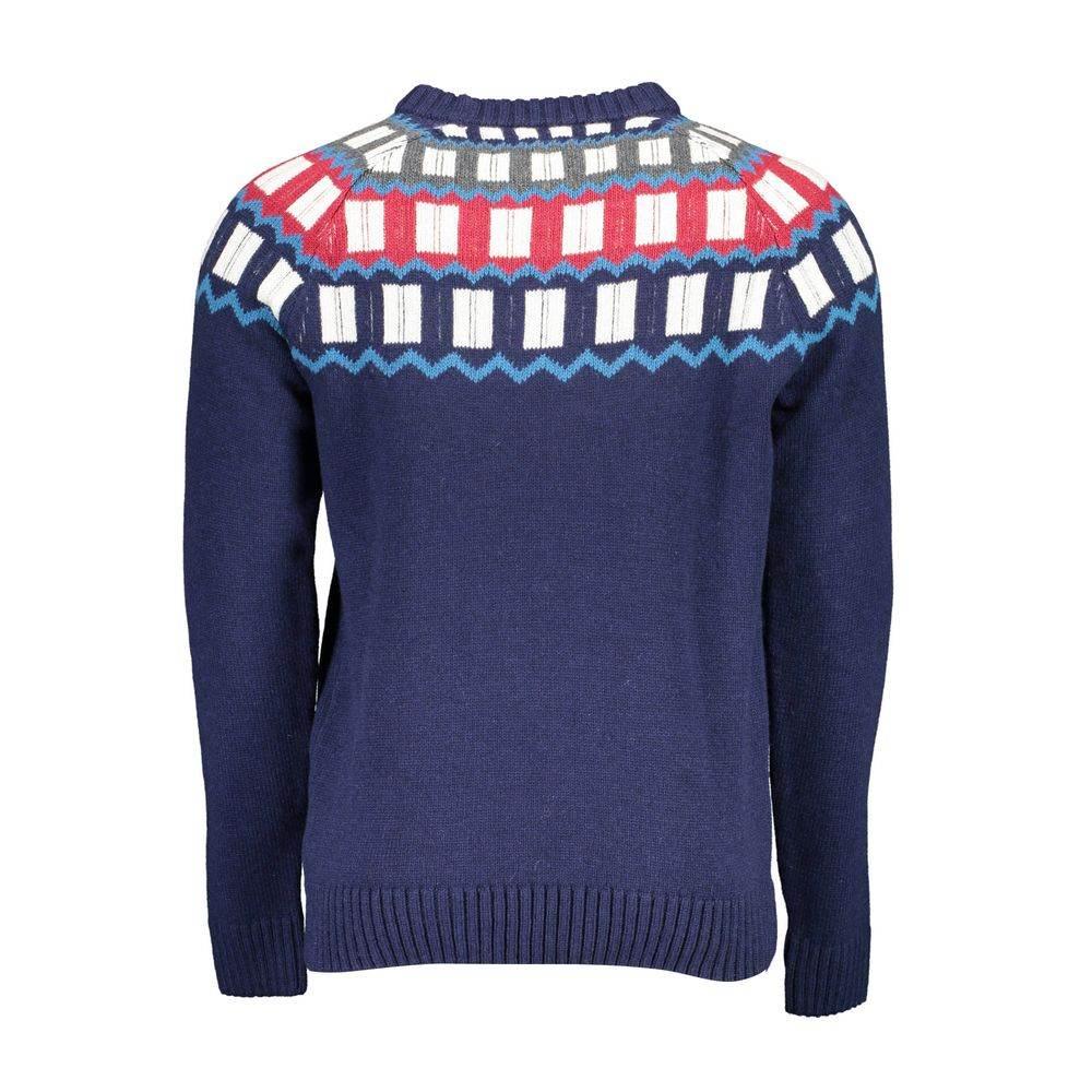 Gant Blue Wool Men Sweater - Hilstor