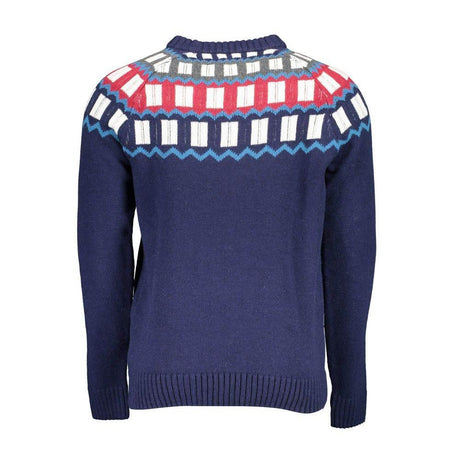 Gant Blue Wool Men Sweater - Hilstor
