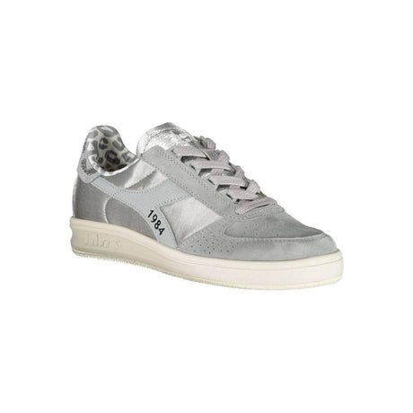 Diadora Gray Leather Women Sneaker - Hilstor