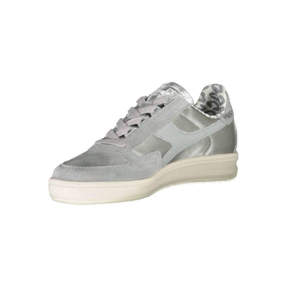 Diadora Gray Leather Women Sneaker - Hilstor