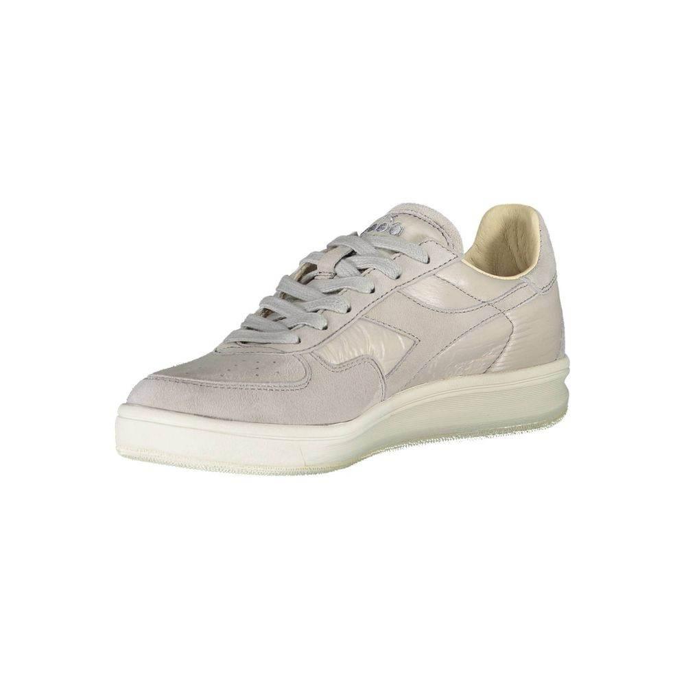 Diadora Gray Leather Women Sneaker - Hilstor