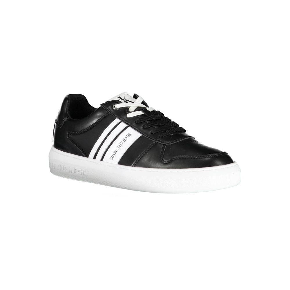 Calvin Klein Black Polyester Men Sneaker - Hilstor