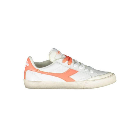 Diadora White Leather Women Sneaker - Hilstor