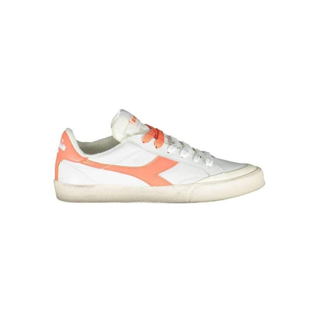 Diadora White Leather Women Sneaker - Hilstor