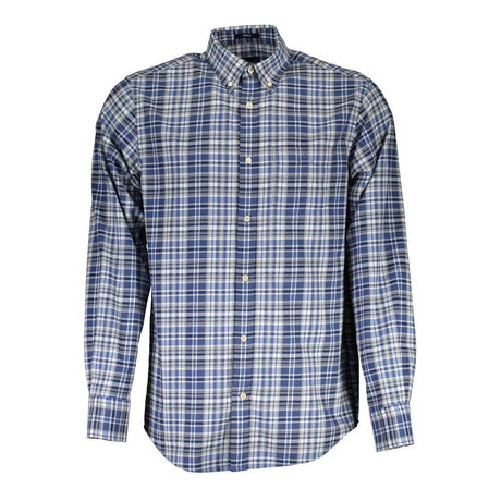 Gant Blue Cotton Men Shirt - Hilstor
