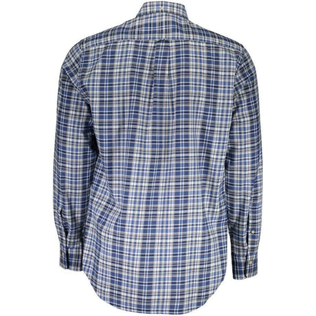 Gant Blue Cotton Men Shirt - Hilstor