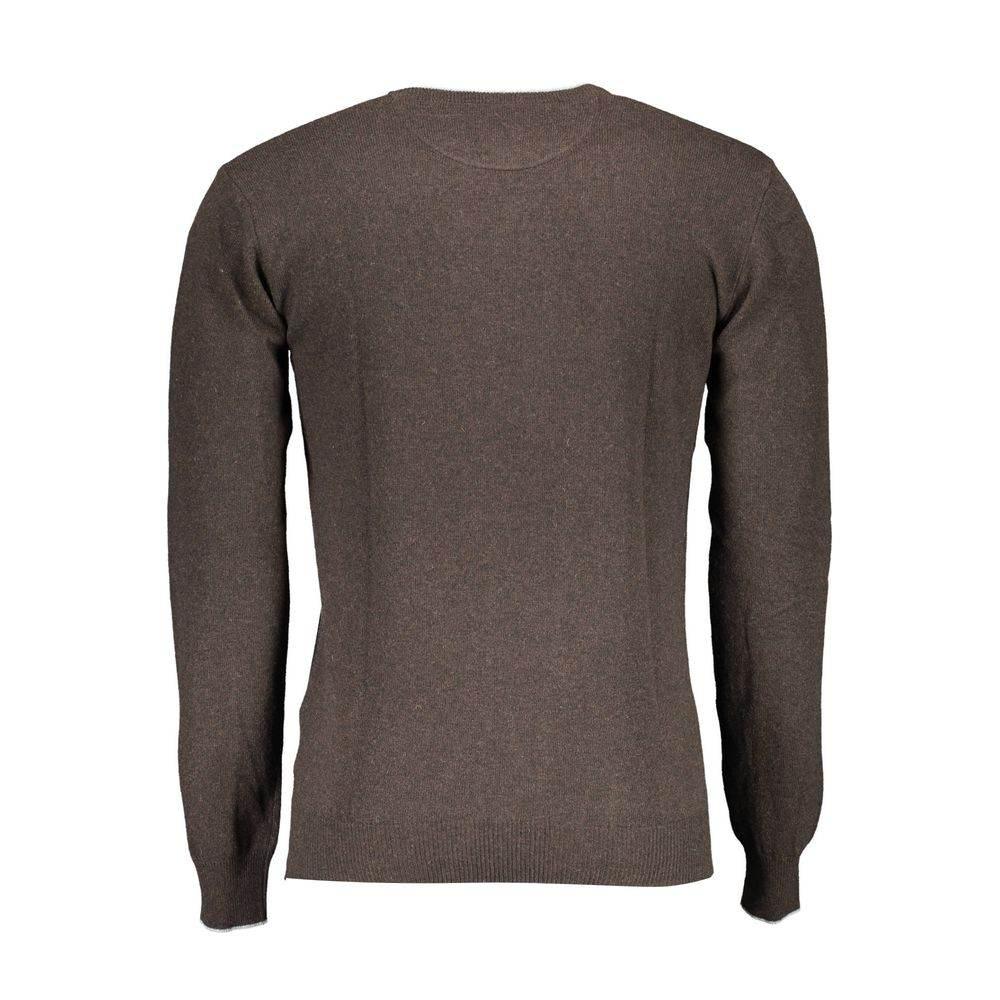 U.S. POLO ASSN. Brown Wool Men Sweater - Hilstor